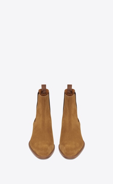 r wyatt 40 chelsea stiefel aus gegerbten wildleder